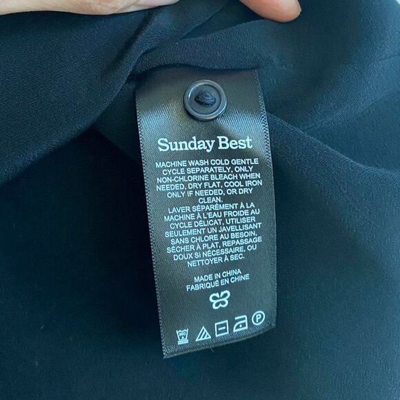 Aritzia Sunday Best Delilah Long Sleeve Mini Dress Size M Vamp Grunge Witchcore - Picture 6 of 10